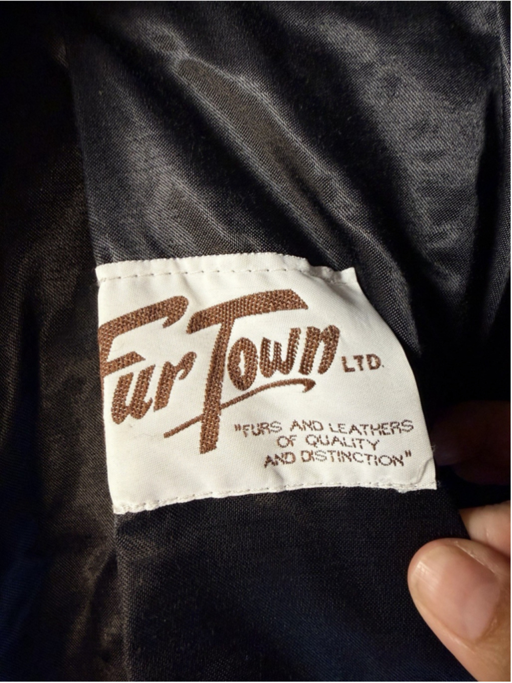 Fur Town Black Genuine Soft Leather With Suede Stripe Women's Coat size L - Picture 12 of 14